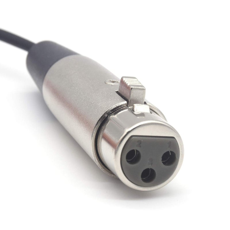 SiYear Mini XLR Male to XLR Female Plug Microphone Cable for Blackmagic Pocket 4K Camera Video Assist 4K, Mini 3 Pin Pro Lapel Audio Cable (5FT/1.5M) - Image 4